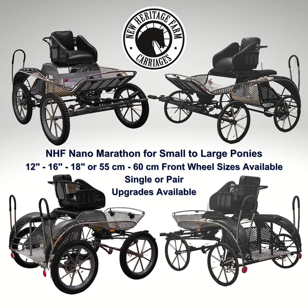 NHF Nano Marathon carriage for small to large pony combined driving